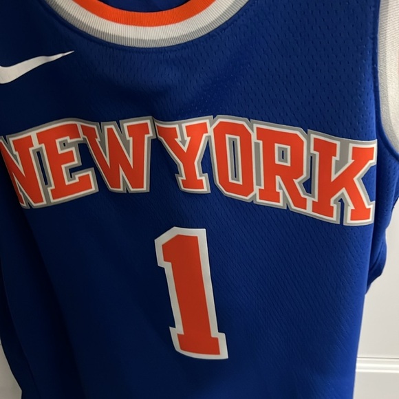 Nike New York Knicks Blue Obi Toppin Jersey M - Picture 2 of 5